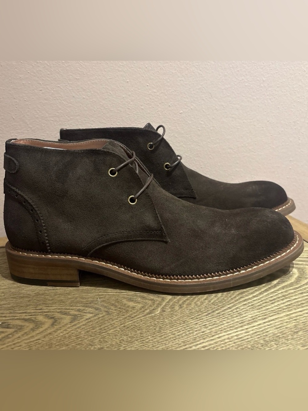 Vintage Foundry Co Men Milton Chukka Ankle Boots Size US 11 Brown Suede NEW